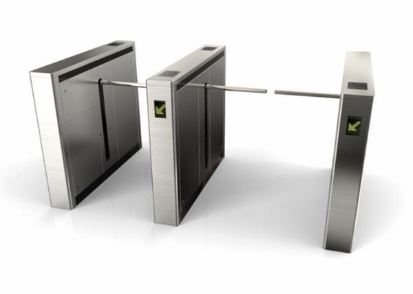 Remote Control Turnstile Entrance Gates , Single Arm 304 Stainless Steel