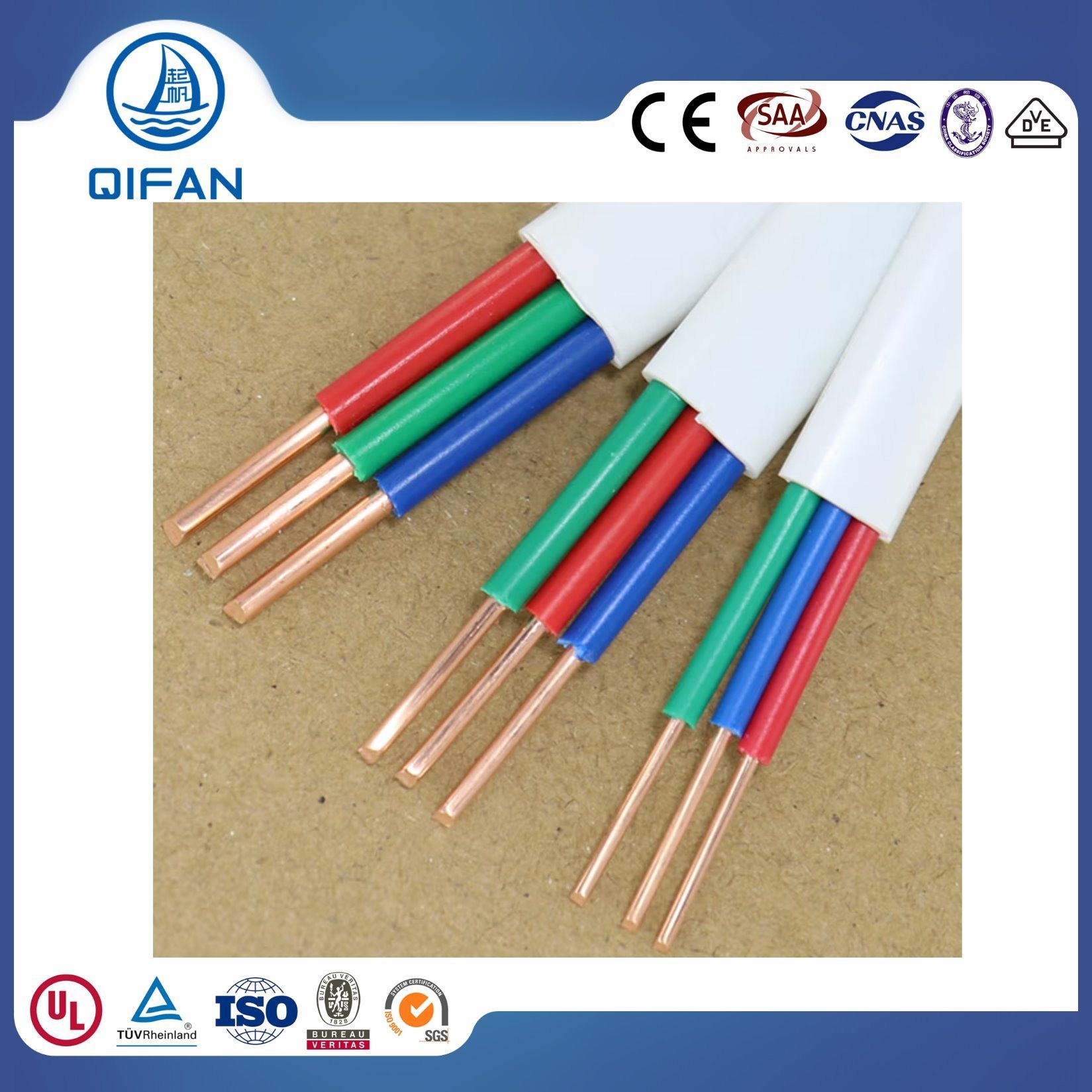 Building Wire Cable Multicore H05VV-F Rvv Flexible Cable
