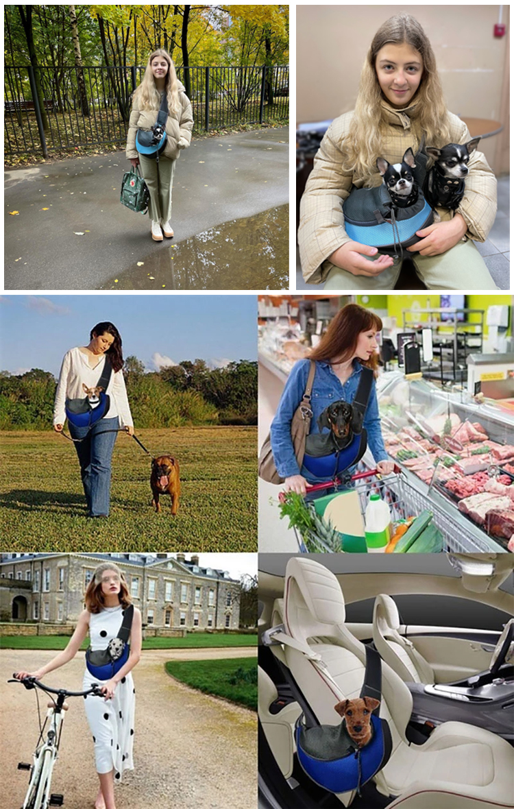 Pet Travel Bag Neck Sling Strap Stuff Tote Adjustable Backpack Cat Dog Carrier Bag