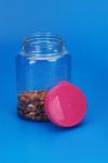 Durable Square Plastic Storage Bins Colorful Lid 88 * 73 * 120MM 58MM Caliber