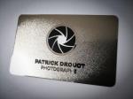 0.3mm Frosted Stainless Business Cards For Promotion