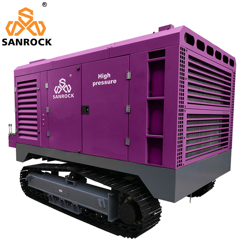 Crawler Air Compressor Screw High Pressure Air Compressor Machine Mining Air Compressor