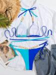 Strapless Blue color Swimming Suits Bikini backless fashion the new type