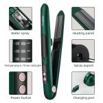 Anti Frizz 2 In 1 Mini Cordless Hair Straightener Ceramic Flat Iron Portable