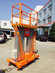 Wholesale Electric Hydraulic Boom Supported Elevating Work Platforms Vertical Mast Lift Orange from china suppliers