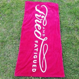 Wholesale Wholesales export factory price custom 100% cotton digital printing beach towel with logo from china suppliers