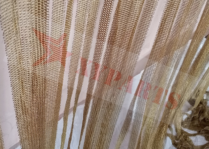 12mm Chainmail Wire Mesh Curtains Stainless Steel For Exterior Design