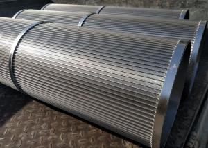 Wholesale 304 Stainless Steel Johnson Screen Filter , Water Treatment Wire Mesh Drum from china suppliers