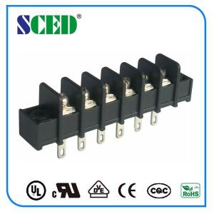 Wholesale Flange Barrier Terminal Block Black Spacing Center 7.62mm Brass from china suppliers