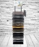 Customized Floor Tile Display Racks Metal Stone Showroom Stand Marble Display