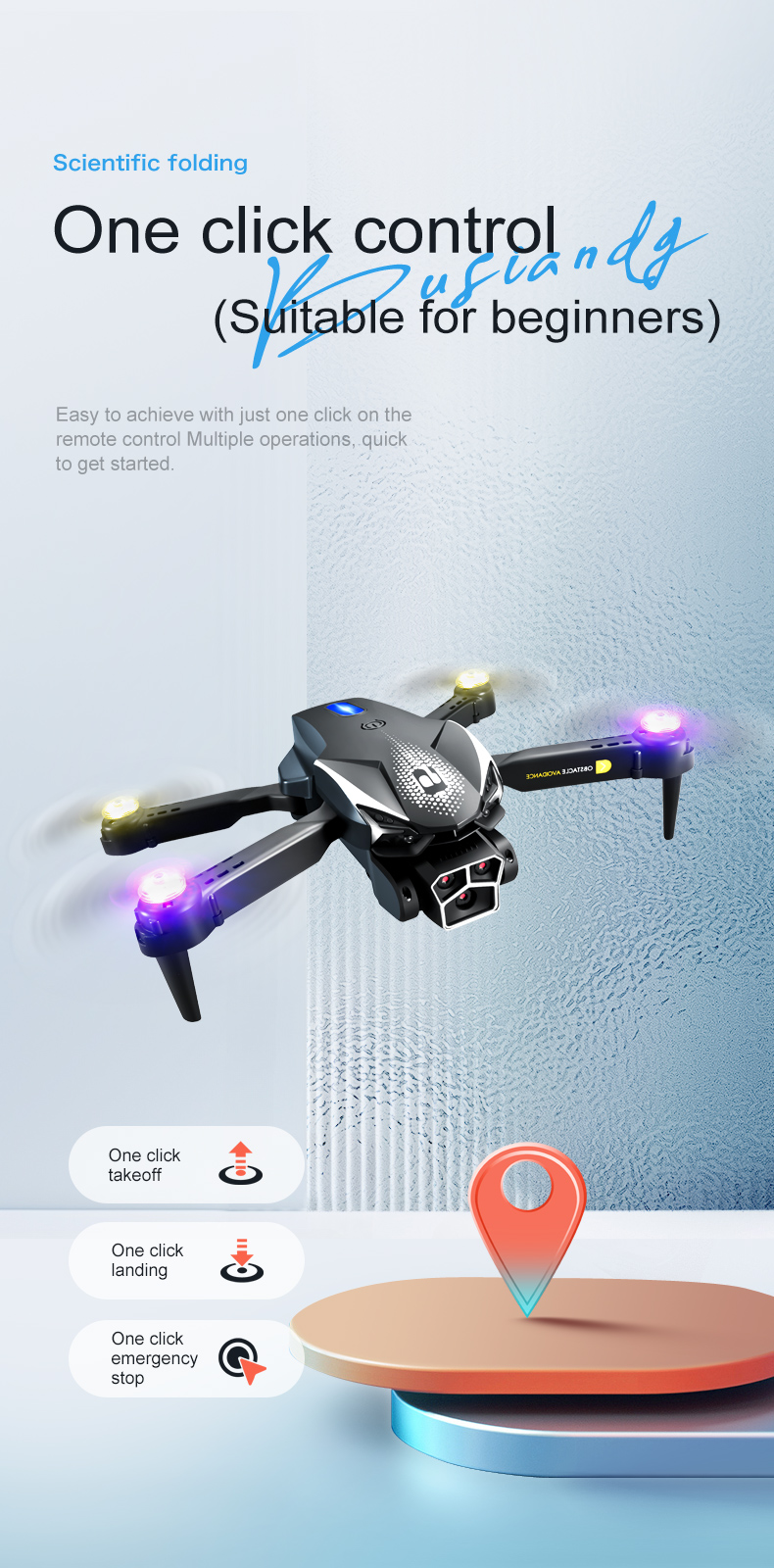 4-5min Lu600 Folding Drone Photography 2.4g Wifi Mini Drone 4k Waterproof Optical Flow Air Drone Quadcopter Phone Control For Beginner