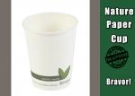 PE Lined Disposable Hot Drink Cups 12 oz Single Wall With Logo Custom Printing