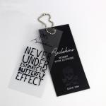 Shirt Shoes Bags C1S Coated Paper Embossed Swing Tags Eco Friendly