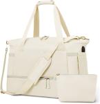 Women Overnight Weekender Tote Bags With Charging Port and Shoe Compartment