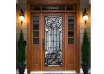 Wall Strength Elegance Comfort Decorative Glass Panels 22" * 64" Steel Frame