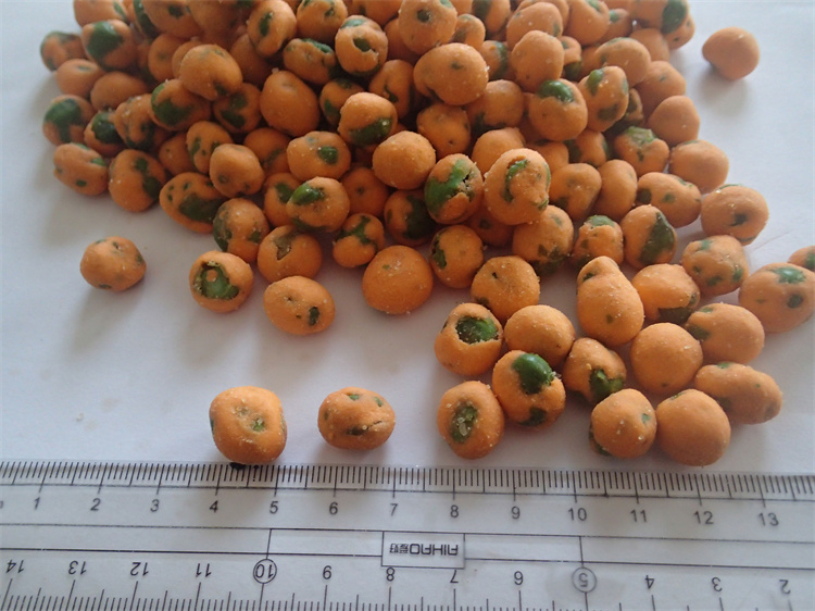 Spicy Salted Fried Peanuts Chili Powder Garlic Green Peas OEM