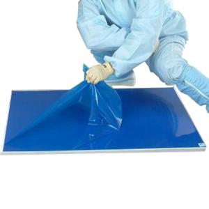 Wholesale 60x40cm White Blue Adhesive PE Film Cleanroom Floor Mats from china suppliers