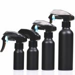 Black Aluminum Spray Bottle Pump Empty For Cosmetic Essential Oil Durable