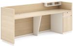 Big Size Office Reception Desks Melamine Faced Board ISO9001
