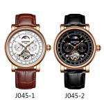 Business Mechanical Skeleton Watch Gold Case Elegant Appearance