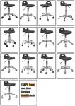Lab Furniture Office ESD Safe Chairs Adjustable PU One Time Forming
