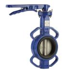 Metal Lever Cast Iron Body Wafer End Type Dn50 Butterfly Valve
