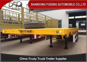 Wholesale 40 Ft Flatbed Container Semi Truck Trailer BPW Axles Air Suspension from china suppliers