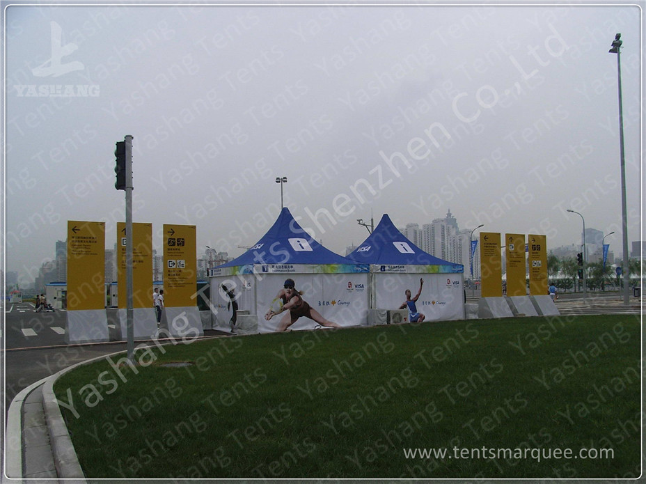 Professional Small White Walls High Peak Tents Waterproof CE TUV Certification