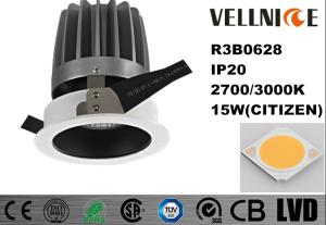 Wholesale China 15w Cut Out 110mm 2700k Fixed COB LED IP20 Hotel Recessed Downlight/R3B0628 from china suppliers