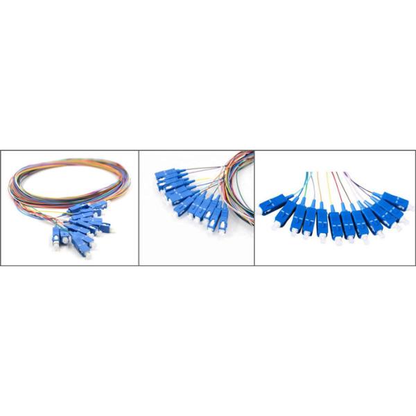 Outdoor Multi Core 12 Fiber 1m SC Fiber Optic Pigtails