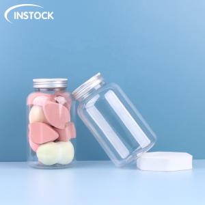 Wholesale Eco Friendly 500ml Empty Food Plastic Jar With Aluminum Lid And PET Cap from china suppliers