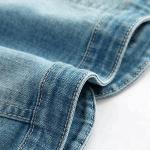 Washed Long Sleeve Kids Denim Clothes Girls Denim Jacket Slim Type Breathable