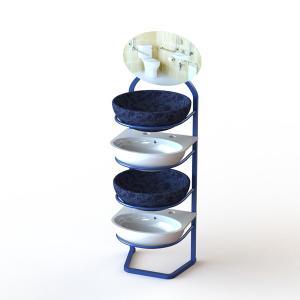 Wholesale One Side 4 Tiers Flooring Display Stand for Bathroom Sinks from china suppliers