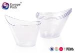 Customized Disposable Plastic Dessert Cup 200ml PS Material Height 9cm