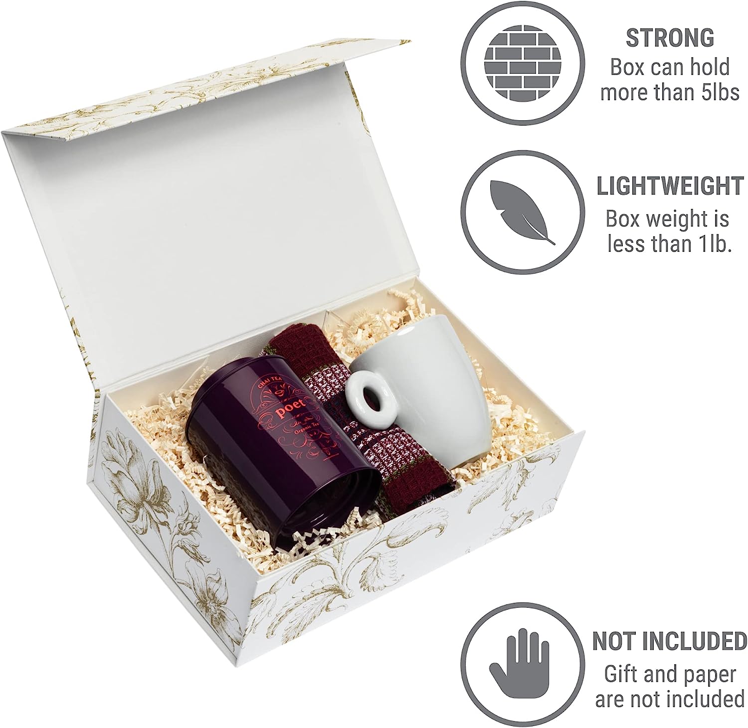 4C/UV/Lamination/Embossing/Stamping Magnetic Gift Box with Lid Industrial Gift Craft