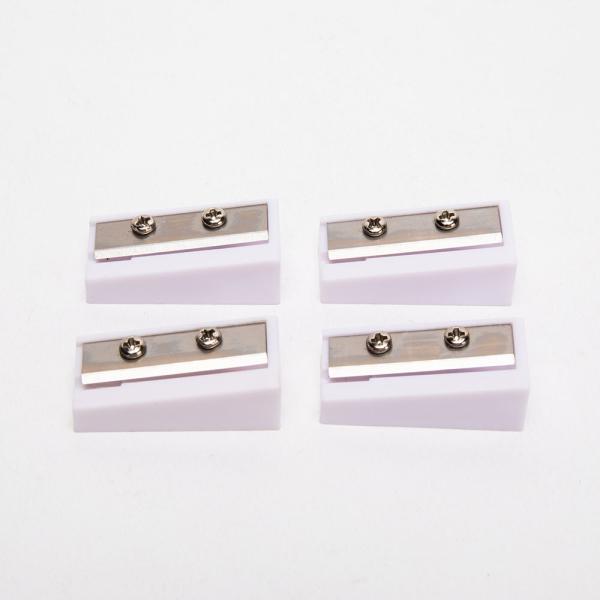 Fashion Design 15mm White Manual Pencil Sharpener For Office