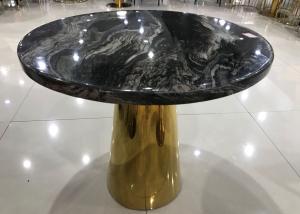 Wholesale Anti Collision Steel Frame 80cm Marble Top Coffee Table from china suppliers