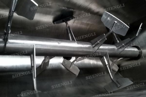 Construction Carbon Steel Single Shaft Paddle Mixer For Slurry Mixture High