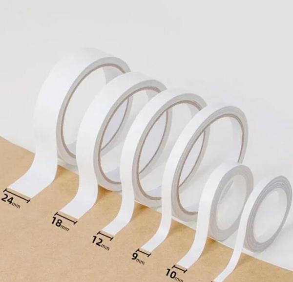 Solvent Base / Hot Melt Double Sided Paper Embroidery Tape With Hot Melt /