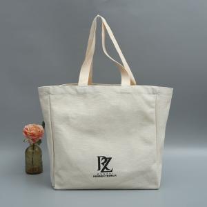 Wholesale Large Fashion 100% Cotton Reusable Canvas Shopping Bags Heavy Canvas Tote Bag from china suppliers