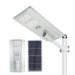 Integrated Solar Street Light 100W 3000k Aluminum Lamp Base IP65 Waterproof
