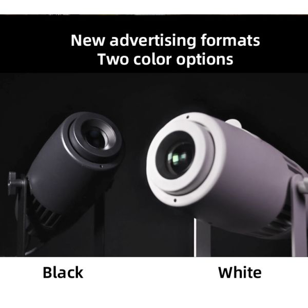 IP65 Waterproof Rotating LED 60W Projector - Aluminum Alloy Gobo Light for Custom Logo Advertising & Outdoor Branding