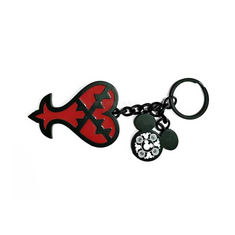 Your Own Logo Custom Engraved Personalized Keychains Heart Shape For Him