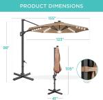 Canopy, Cantilever Umbrella Hanging Umbrellas, Fade Resistance & Water-repellent