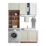 Modern Hotel Wall Mount Cabinet Basin Floating Solid Wood Bathroom Vanity