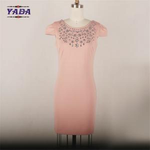 China Sexy backless bodycon slim fit ladies high fashion dress casual wear dresses plus size women clothing with crystal beaded on sale