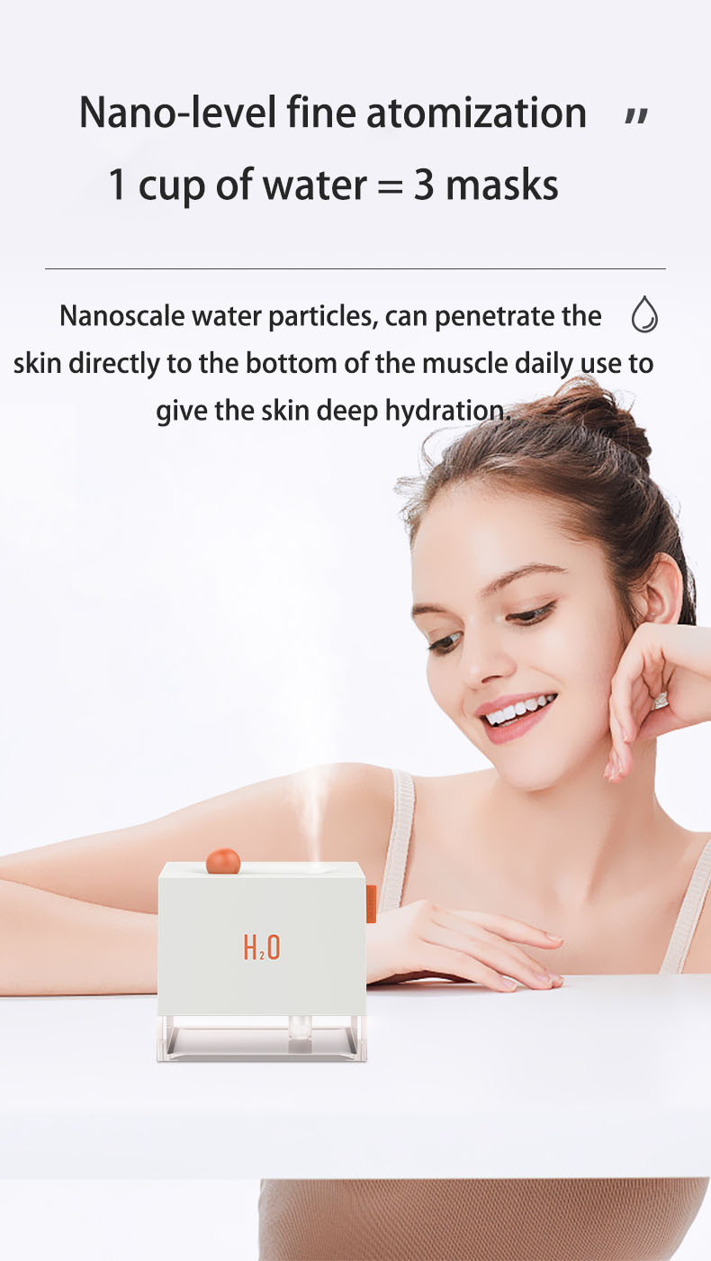 ABS Portable Mini Air Humidifier Diffuser For Home Office