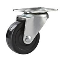 Wholesale light duty 2.5&quot; swivel industry rubber caster, 2&quot; rubber caster, black rubber castors, rubber wheels from china suppliers