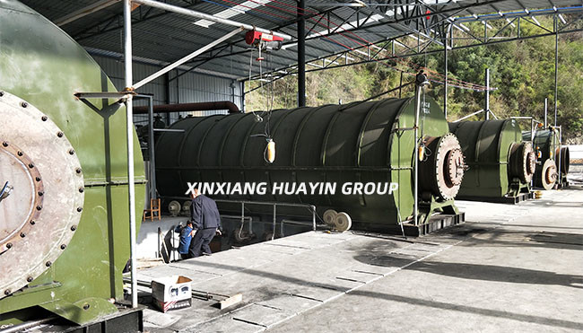 Batch Tyre Recycling To Diesel Machine Pyrolysis Tire Recycling System Automatic Feed