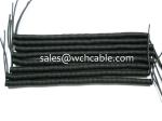 UL Approval PUR Retractable Spiral Cable Heat Resistant Colour Optional